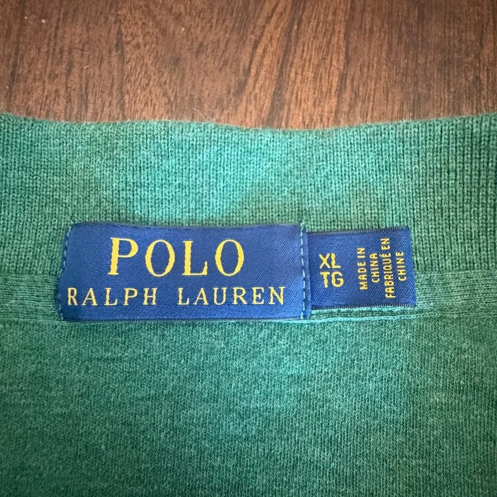 Polo Ralph Lauren Men's Green Soft Cotton Polo Short Sleeve Polo Shirt, Size XL